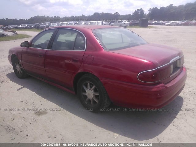 1G4HR54K93U180833 - 2003 BUICK LESABRE LIMITED RED photo 3