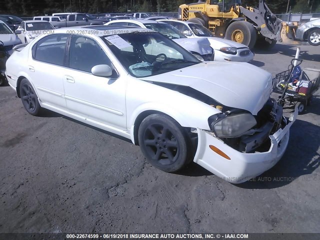 JN1DA31A03T405983 - 2003 NISSAN MAXIMA GLE/SE WHITE photo 1