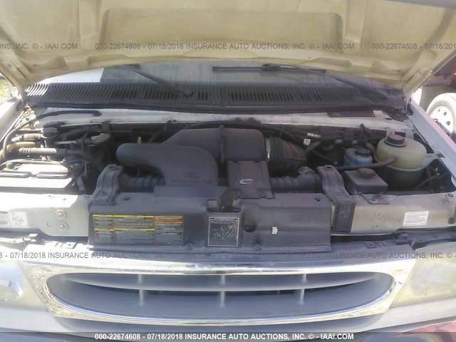 1FDWE30S2XHB98540 - 1999 FORD ECONOLINE E350 SUPER DUTY CTWY V RV 白色 照片 10