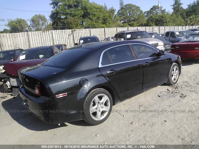 1G1ZG57B59F221488 - 2009 CHEVROLET MALIBU LS 黑色 照片 4