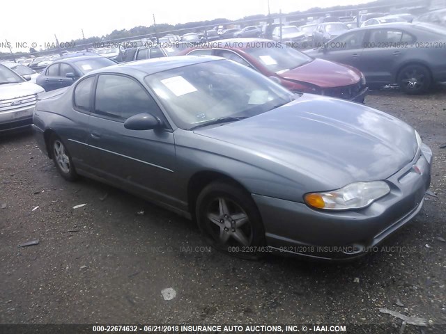 2G1WW12E749413237 - 2004 CHEVROLET MONTE CARLO LS ნაცრისფერი ფოტო 1