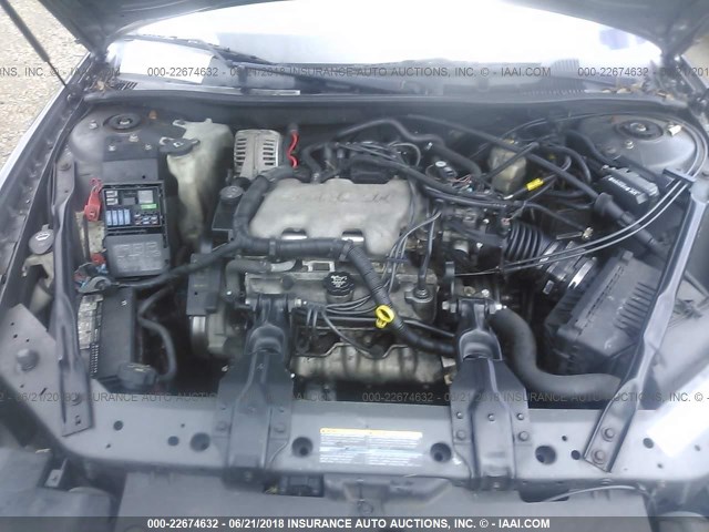 2G1WW12E749413237 - 2004 CHEVROLET MONTE CARLO LS GRAY photo 10