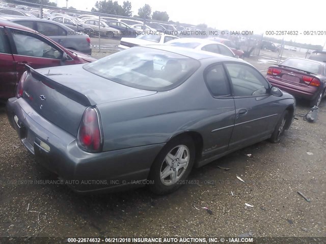 2G1WW12E749413237 - 2004 CHEVROLET MONTE CARLO LS ნაცრისფერი ფოტო 4