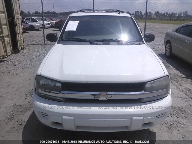 1GNDT13S972132790 - 2007 CHEVROLET TRAILBLAZER LS/LT WHITE photo 6