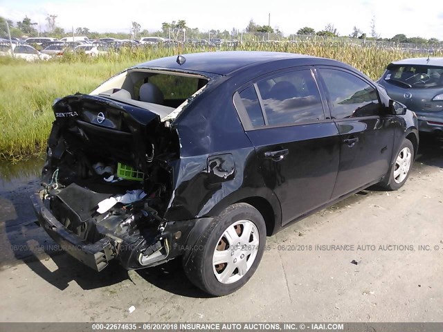 3N1AB61E39L628293 - 2009 NISSAN SENTRA 2.0/2.0S/2.0SL BLACK photo 4