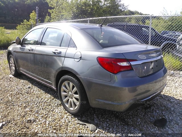 1C3CCBBB0CN132024 - 2012 CHRYSLER 200 TOURING GRAY photo 3