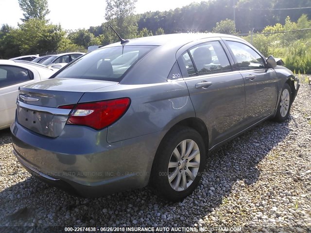 1C3CCBBB0CN132024 - 2012 CHRYSLER 200 TOURING GRAY photo 4