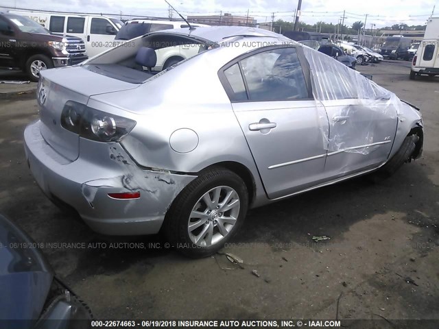 JM1BK324181796512 - 2008 MAZDA 3 S SILVER photo 4