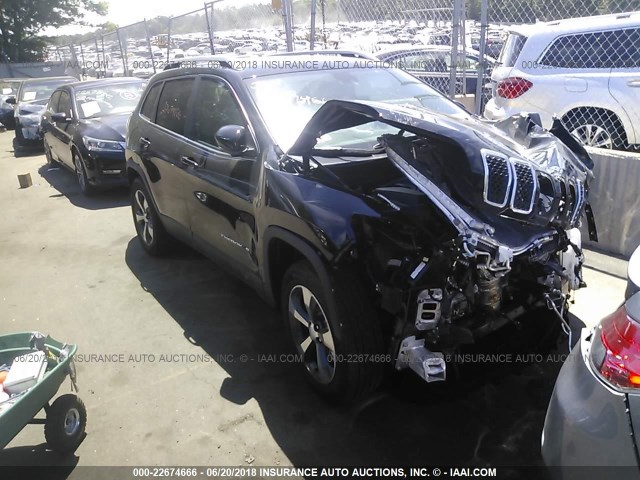 1C4PJMDX5KD135268 - 2019 JEEP CHEROKEE BLACK photo 1