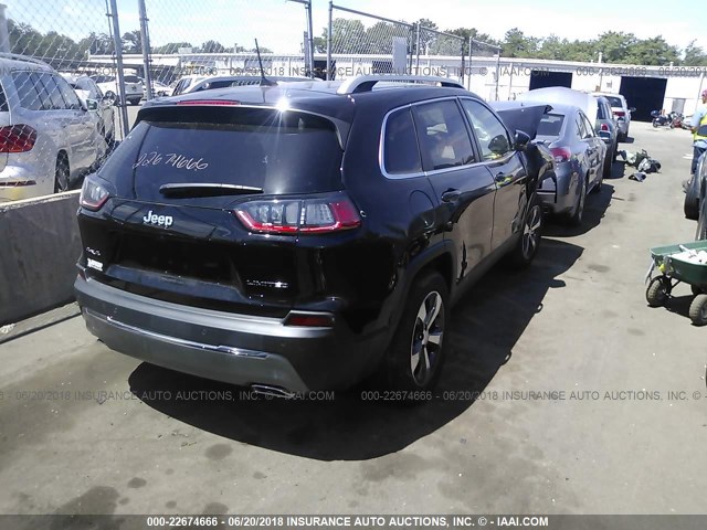 1C4PJMDX5KD135268 - 2019 JEEP CHEROKEE BLACK photo 4