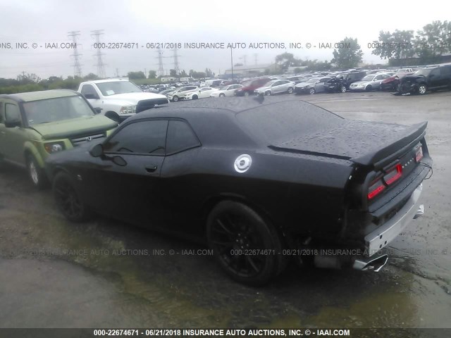 2C3CDZFJ3HH588882 - 2017 DODGE CHALLENGER R/T 392 BLACK photo 3