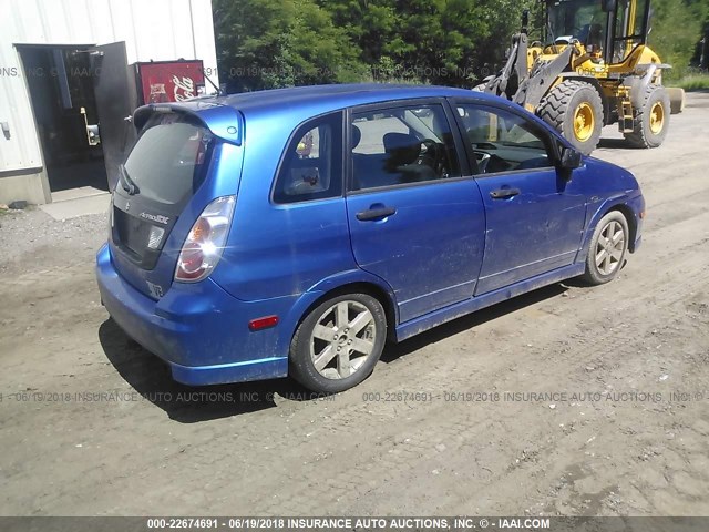 JS2RC62HX65352556 - 2006 SUZUKI AERIO BLUE photo 4