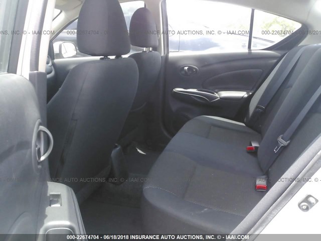 3N1CN7AP1CL907191 - 2012 NISSAN VERSA S/SV/SL SILVER photo 8