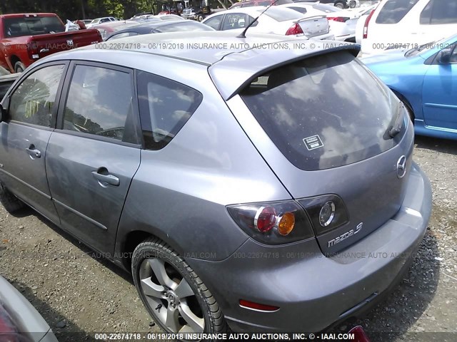 JM1BK343951319097 - 2005 MAZDA 3 HATCHBACK GRAY photo 3