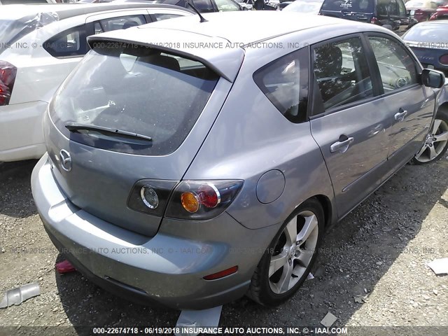 JM1BK343951319097 - 2005 MAZDA 3 HATCHBACK GRAY photo 4