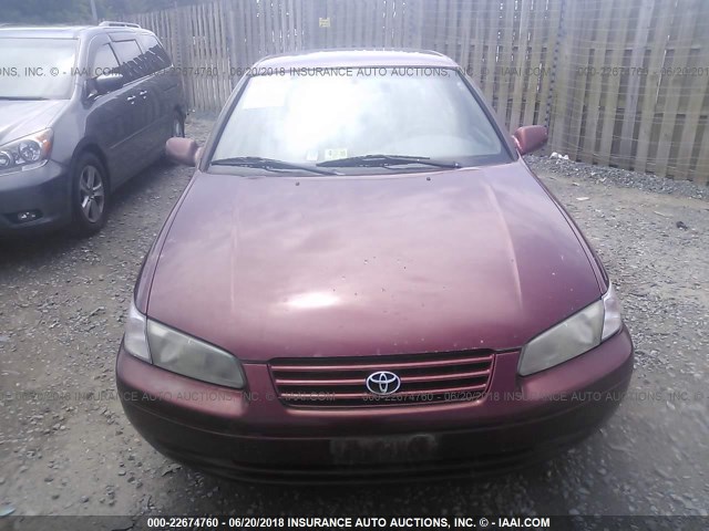 4T1BG22K8XU540385 - 1999 TOYOTA CAMRY CE/LE/XLE RED photo 6