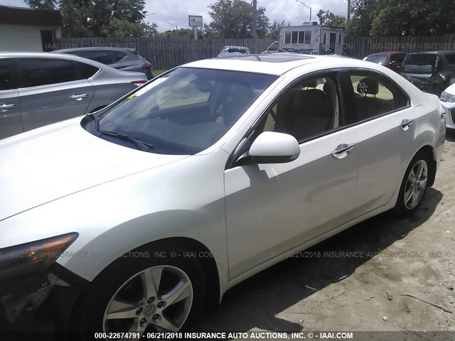 JH4CU2F69CC023299 - 2012 ACURA TSX TECH WHITE photo 2