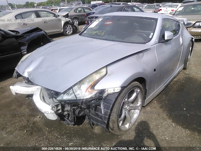 JN1AZ44E49M411367 - 2009 NISSAN 370Z SILVER photo 2