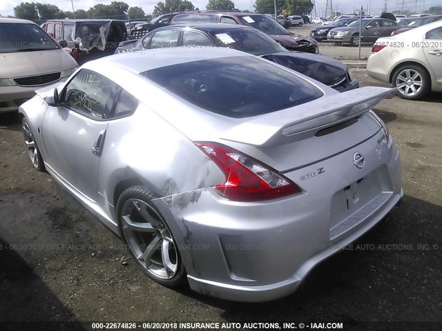 JN1AZ44E49M411367 - 2009 NISSAN 370Z SILVER photo 3