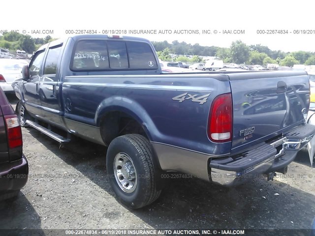 1FTSW31P04EC06111 - 2004 FORD F350 SRW SUPER DUTY BLUE photo 3