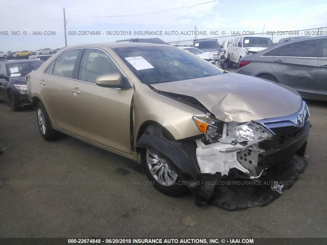 4T1BF1FK1CU510405 - 2012 TOYOTA CAMRY SE/LE/XLE 金色 照片 1