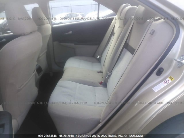 4T1BF1FK1CU510405 - 2012 TOYOTA CAMRY SE/LE/XLE 金色 照片 8