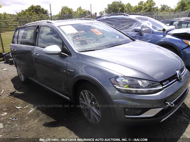 3VWH17AU0JM754439 - 2018 VOLKSWAGEN Golf Alltrack S/SE/SEL 灰色 照片 1