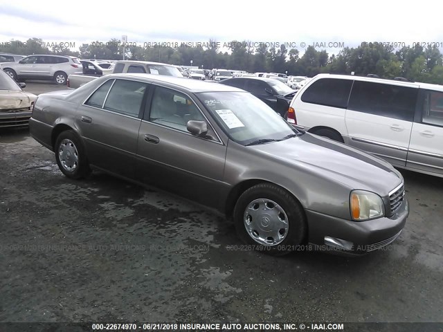 1G6KE57Y72U223024 - 2002 CADILLAC DEVILLE DHS BROWN photo 1