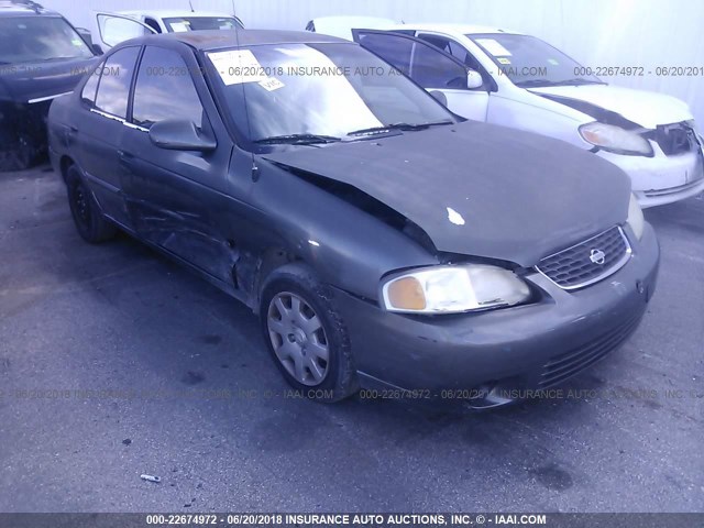 3N1CB51D9YL356793 - 2000 NISSAN SENTRA XE/GXE GRAY photo 1