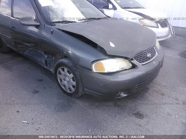 3N1CB51D9YL356793 - 2000 NISSAN SENTRA XE/GXE GRAY photo 6