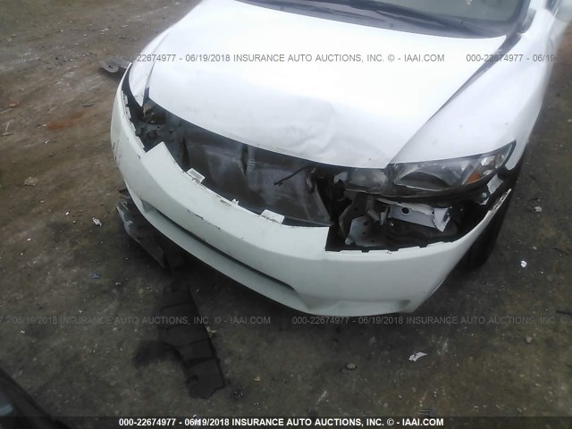 19XFA4F5XBE000521 - 2011 HONDA CIVIC GX WHITE photo 6