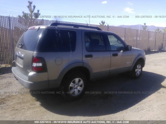 1FMEU73E46UA02986 - 2006 FORD EXPLORER XLT BROWN photo 4