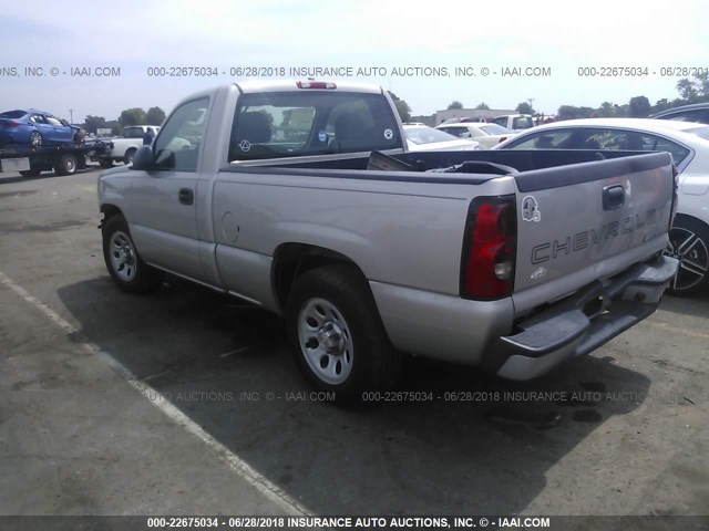 3GCEC14X37G229840 - 2007 CHEVROLET SILVERADO C1500 CLASSIC SILVER photo 3