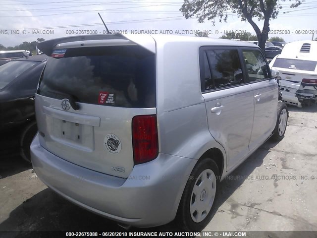 JTLKE50E481040398 - 2008 TOYOTA SCION XB Gümüş foto 4