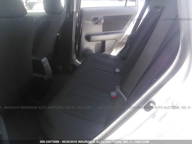 JTLKE50E481040398 - 2008 TOYOTA SCION XB Gümüş foto 8