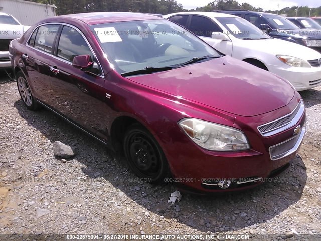 1G1ZK57748F232913 - 2008 CHEVROLET MALIBU LTZ RED photo 1