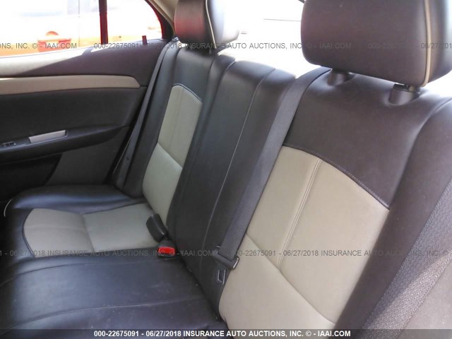 1G1ZK57748F232913 - 2008 CHEVROLET MALIBU LTZ RED photo 8