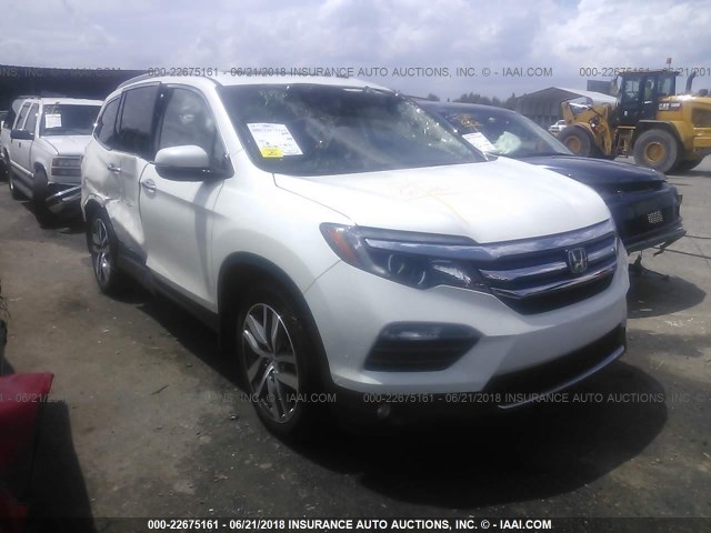 5FNYF6H09HB072482 - 2017 HONDA PILOT ELITE WHITE photo 1