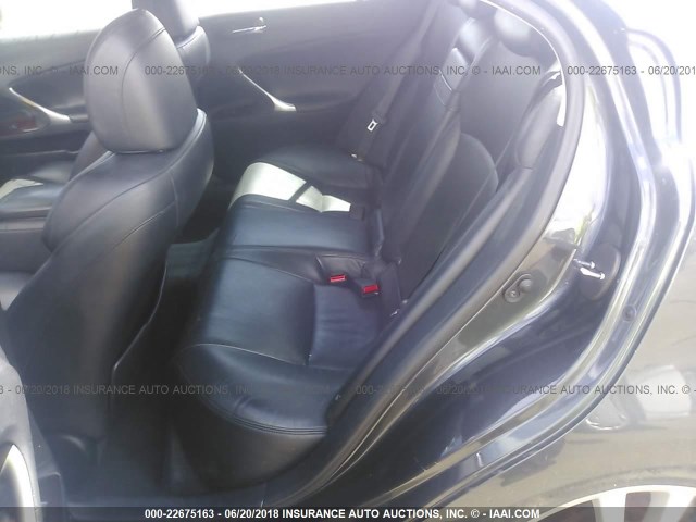 JTHBK262172041418 - 2007 LEXUS IS 250 GRAY photo 8