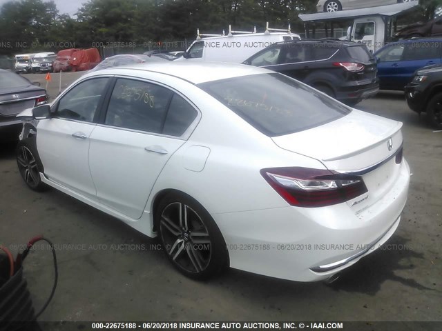 1HGCR2F59HA304937 - 2017 HONDA ACCORD SPORT WHITE photo 3