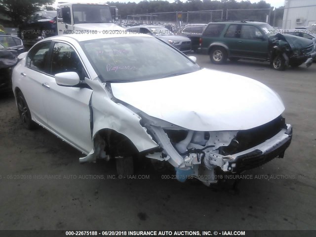 1HGCR2F59HA304937 - 2017 HONDA ACCORD SPORT WHITE photo 6