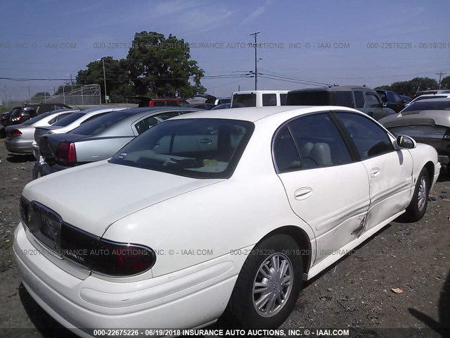 1G4HP52K344165688 - 2004 BUICK LESABRE CUSTOM WHITE photo 4