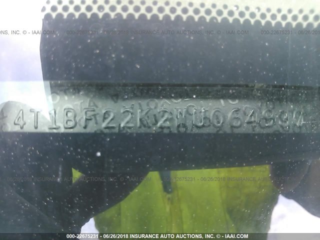 4T1BF22K2WU064930 - 1998 TOYOTA CAMRY CE/LE/XLE GOLD photo 9