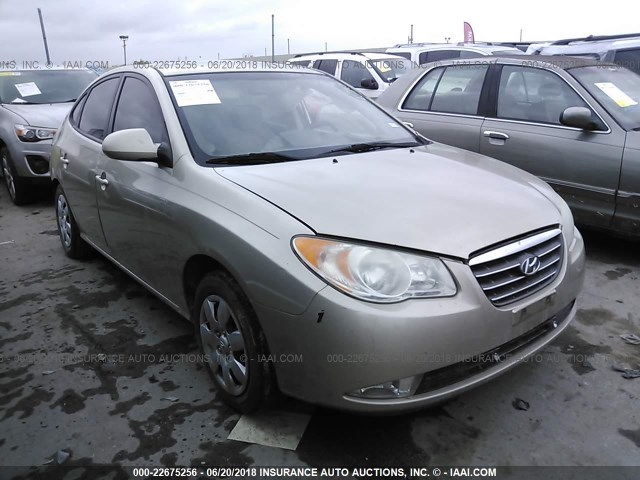 KMHDU46D98U537473 - 2008 HYUNDAI ELANTRA GLS/SE/LIMITED BEIGE photo 1