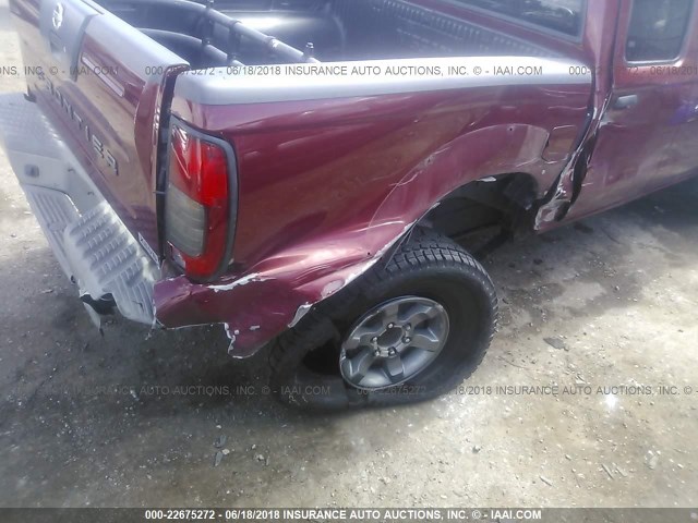 1N6ED27T94C402770 - 2004 NISSAN FRONTIER CREW CAB XE V6 RED photo 6