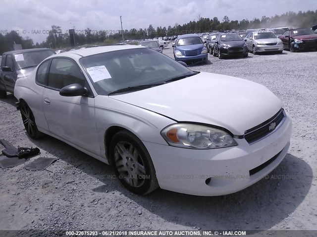 2G1WK15K979202445 - 2007 CHEVROLET MONTE CARLO LT WHITE photo 1