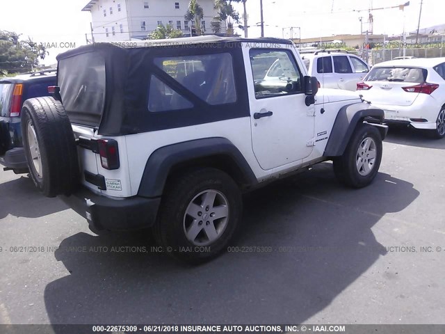 1J4AA2D19BL605162 - 2011 JEEP WRANGLER SPORT 白色 照片 4