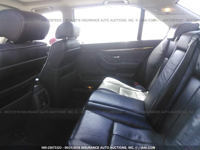 WBAGH83491DP19890 - 2001 BMW 740 IL BLACK photo 8