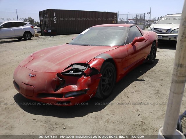 1G1YY12G2X5118200 - 1999 CHEVROLET CORVETTE RED photo 2