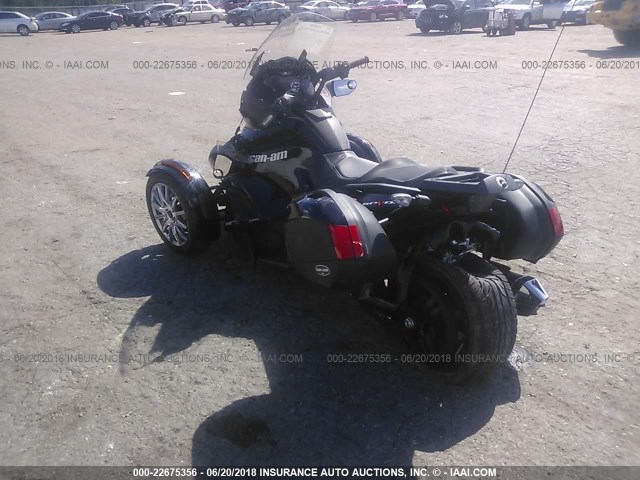 2BXNCBC16DV002965 - 2013 CAN-AM SPYDER ROADSTER ST/STS/ST LIMITED BLACK photo 3